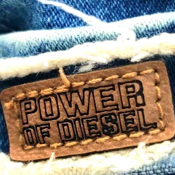 Power of Diesel Denim Destroyed Slim Skinny-Fit Jeans Size 28 - Picture 10 of 12